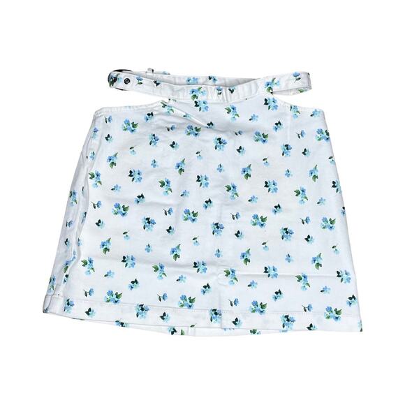 WeWoreWhat Cut Out Skirt in Ivory Watercolor Ditsy Women’s Sz M - Picture 2 of 5